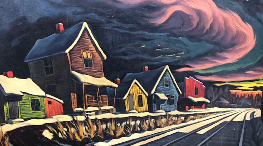 Painting of houses