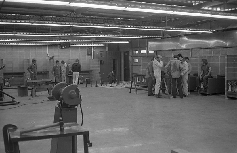 The Career Education Center welding classroom on March 19, 1972