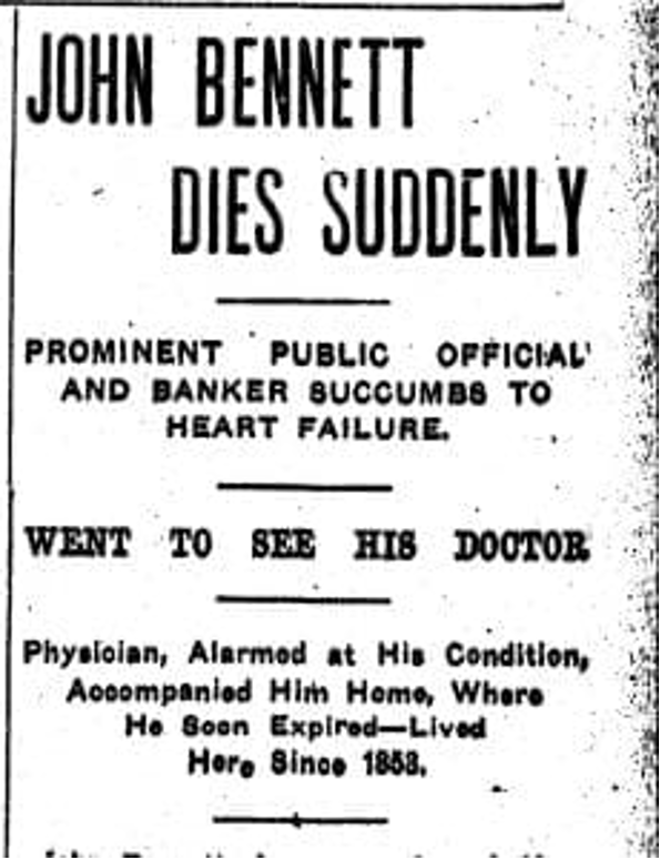 John Bennett Death Notice