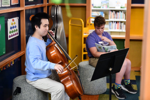 Man playing a cello