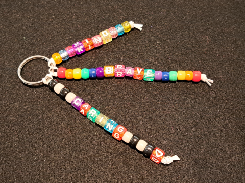 Beaded keychain