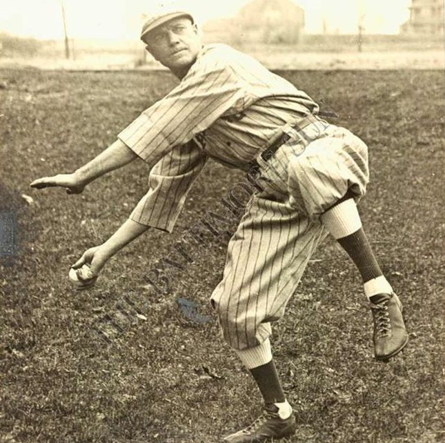Billy Sunday throwing a pitch