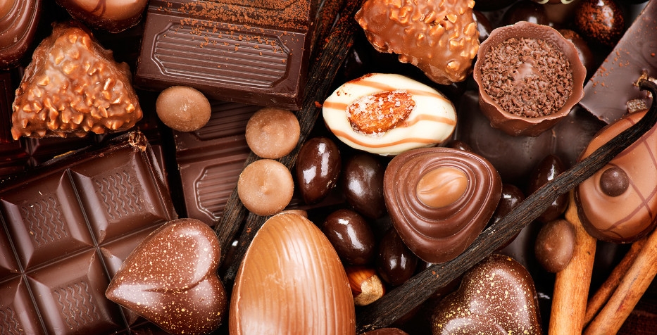 Assortment of chocolate candy