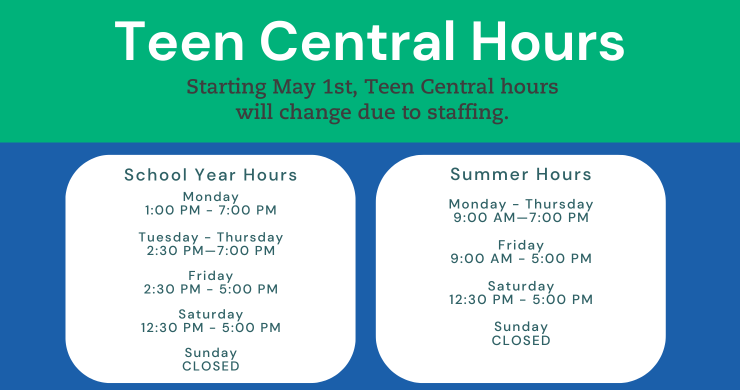 updated teen central hours
