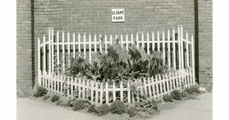 "Sloane" Park at the corner of Bryant and Vine streets